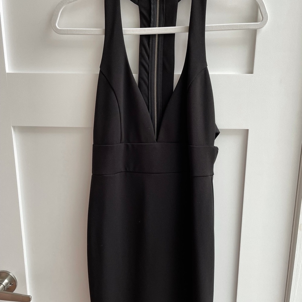 Blue Blush Black Mini Dress